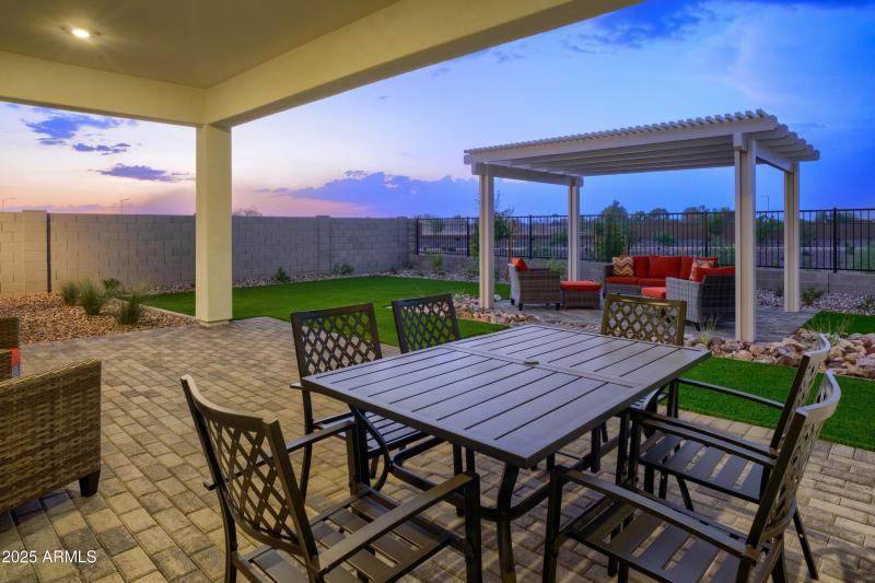 VERY LARGE BACK PATIO