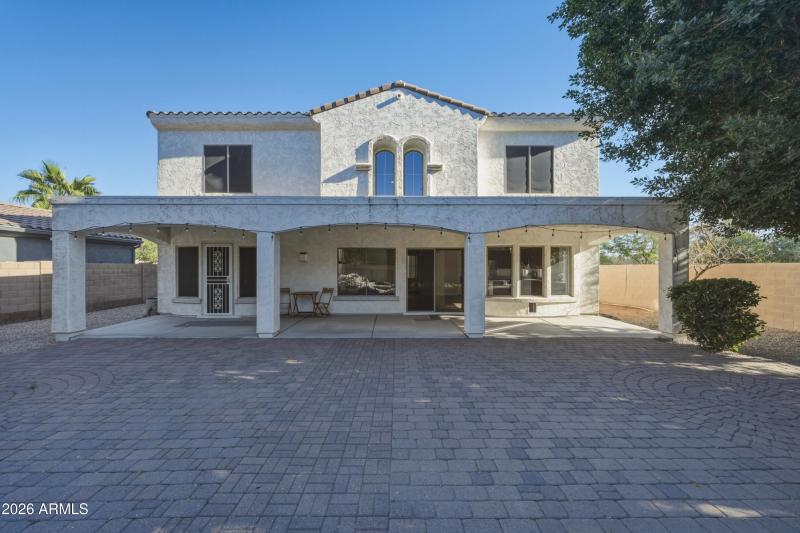 Expansive covered patio