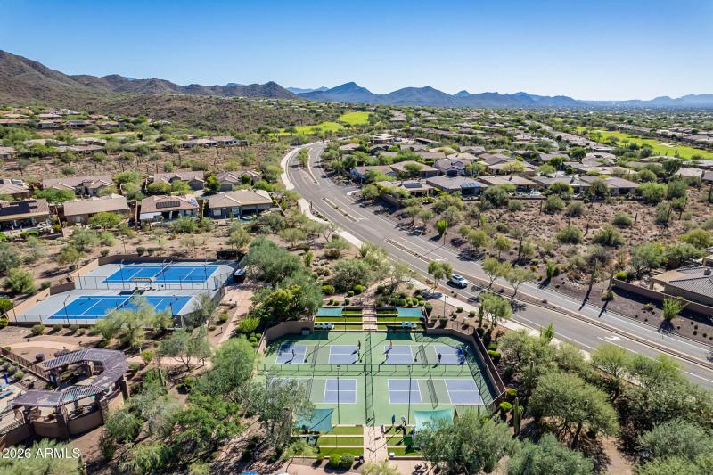 Community Sports Area Aerial View