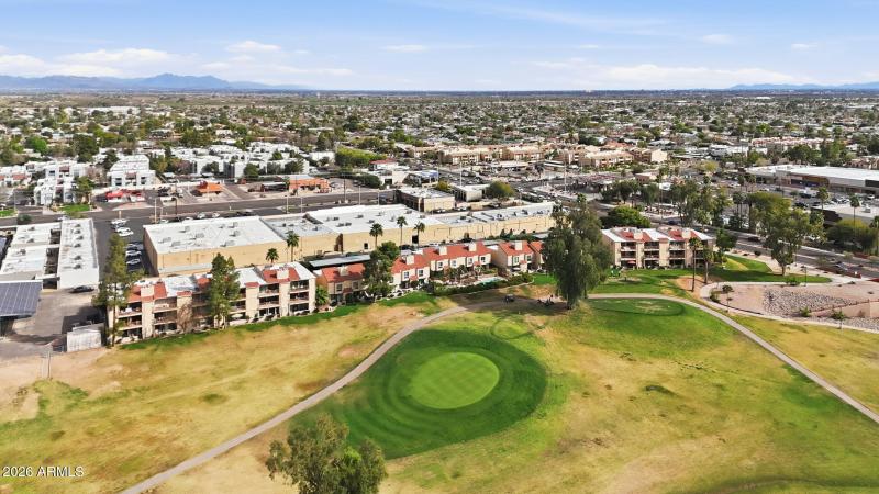 Community Golf Course Aerial View