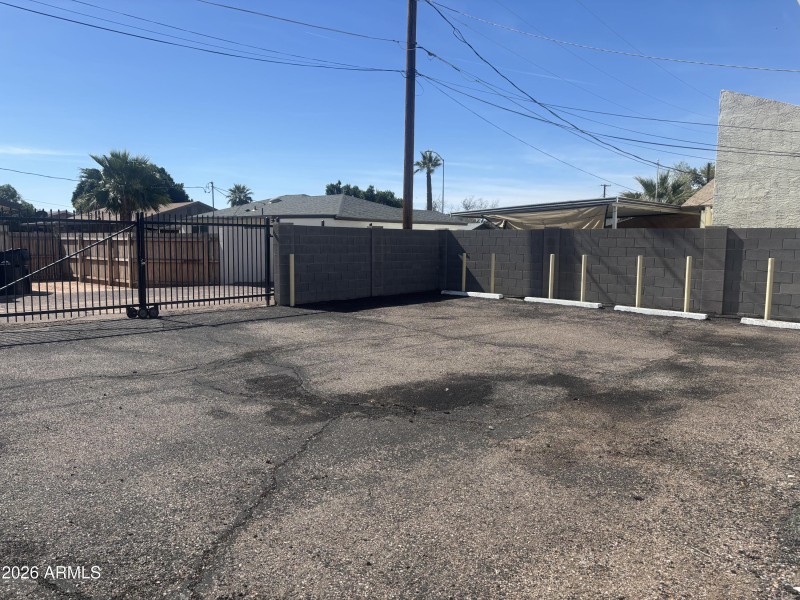 Enclosed Parking lot