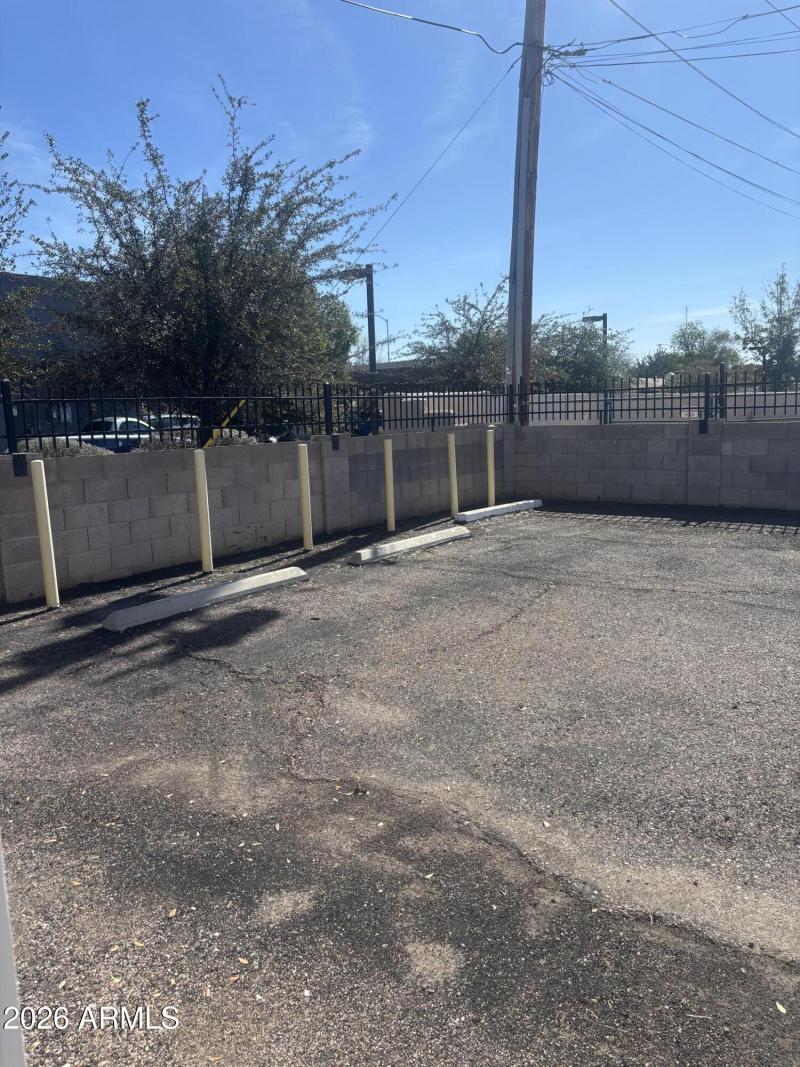 Enclosed parking lot