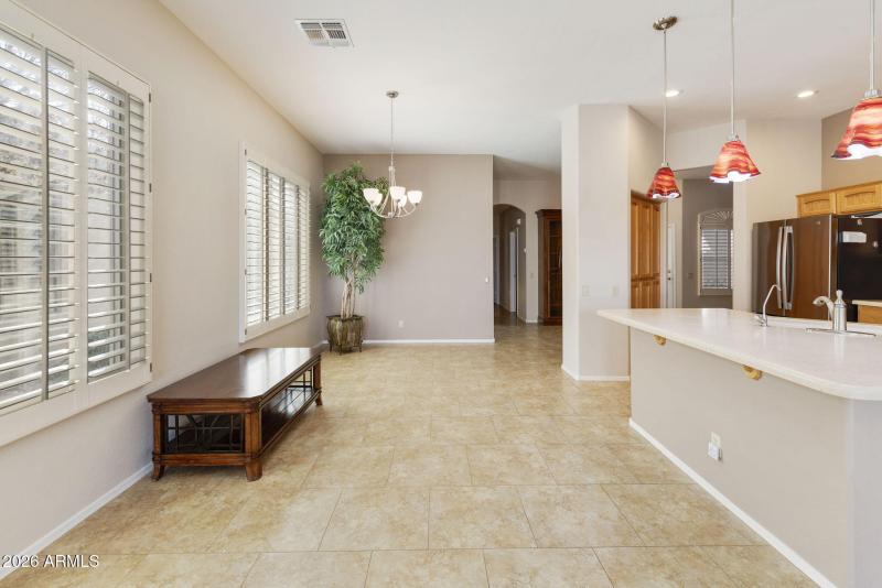 Dining area off kitchen