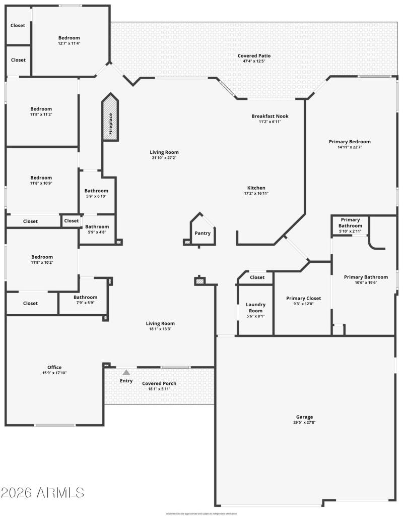 Single Level Floor Plan
