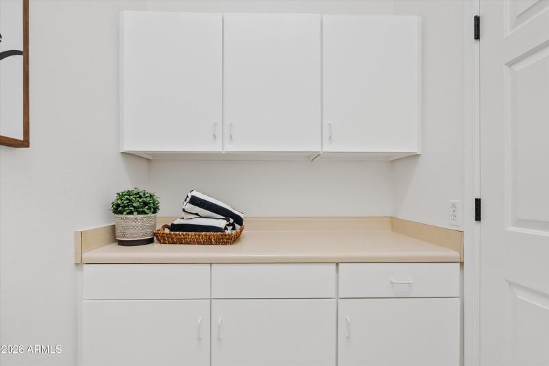 Laundry Rm Plenty of Cabinetry Storage