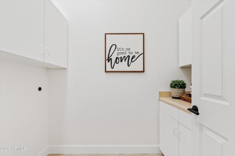 Laundry Rm with Refinished Cabinetry