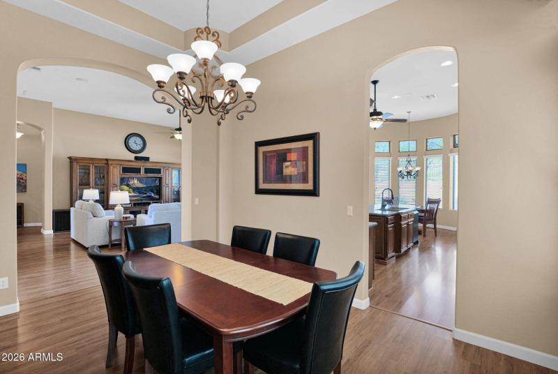Formal dining area