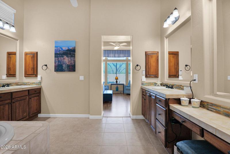 Large primary bathroom