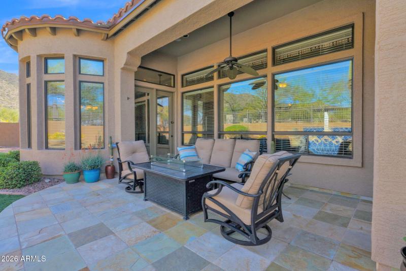 Spacious patio