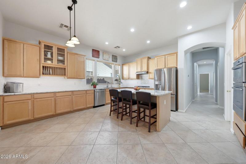 Kitchen with tons of cabinets