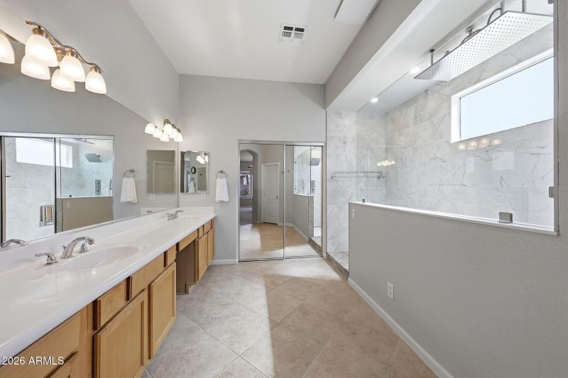 Primary Bathroom with Custom Shower