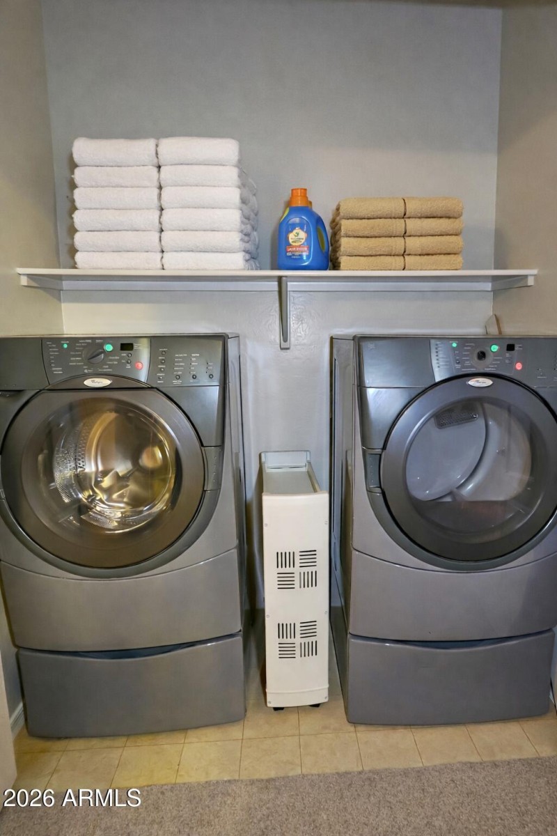 washer and dryer closet