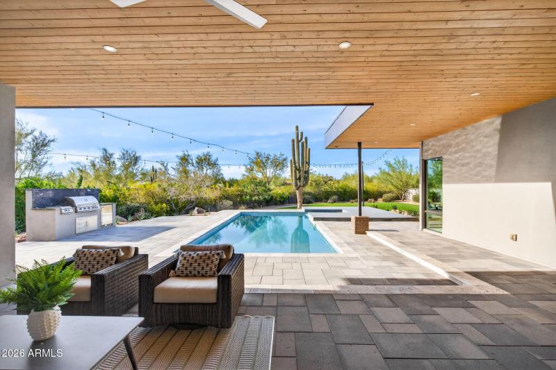 Patio to Pool, Spa & Backyard