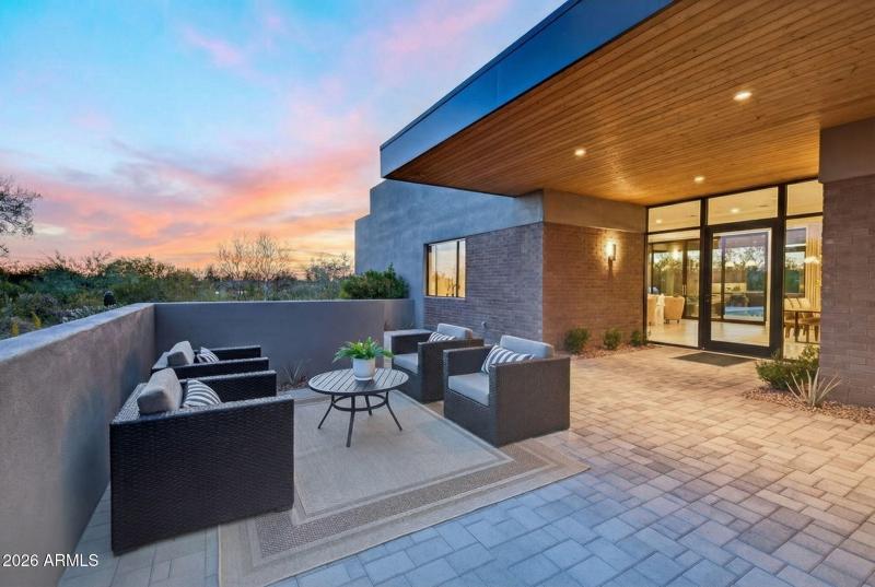 Inviting Front Patio