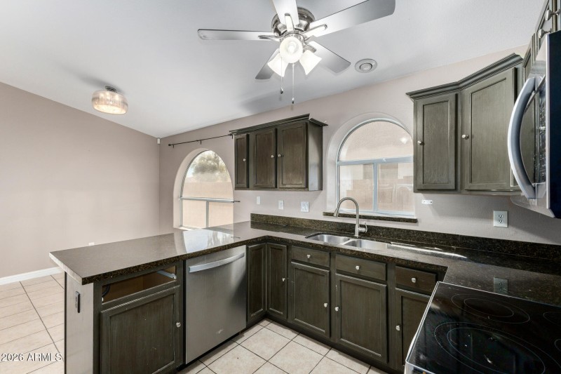 window over sink area