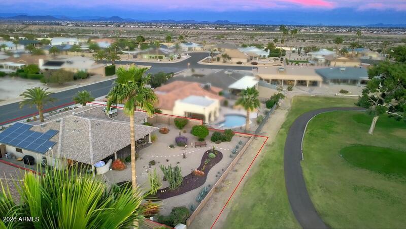 Arial View of the home