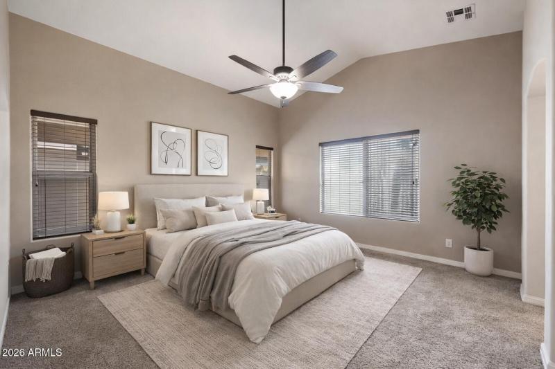 Primary Suite - Virtually Staged