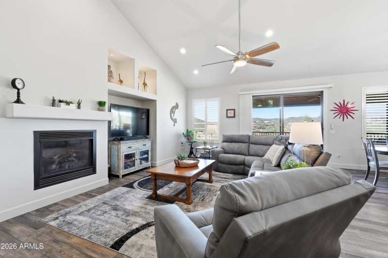 Family Room w/ Gas FP