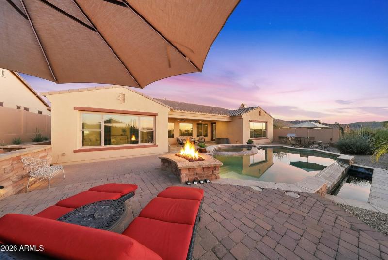 Backyard with Firepit