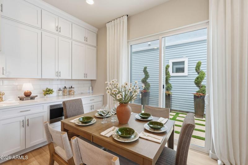 Dining and Private Yard Access