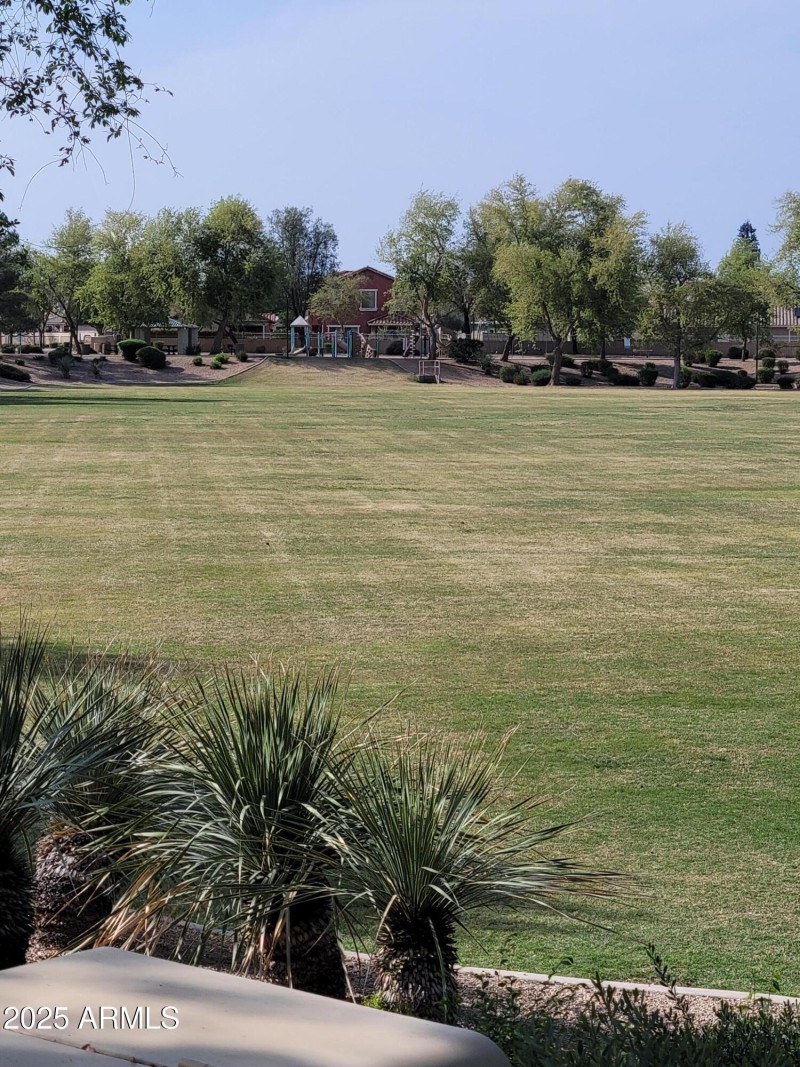 large park at entrance