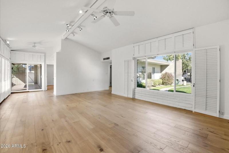 Living Room to Patio & Kitchen