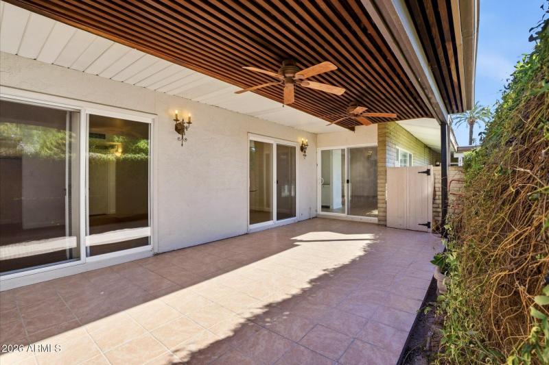 Patio showing Sliding Doors