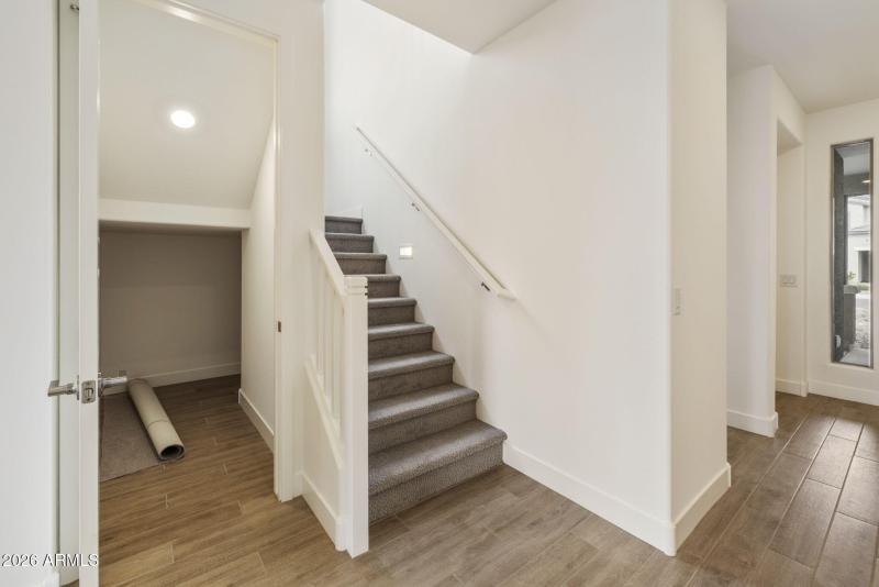 STAIRS AND STORAGE CLOSET