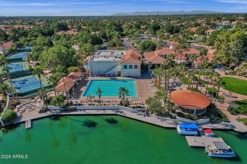 Community Aerial View Pool