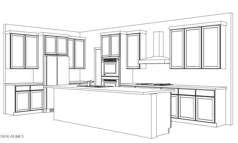 Gourmet Kitchen rendering - Pelican