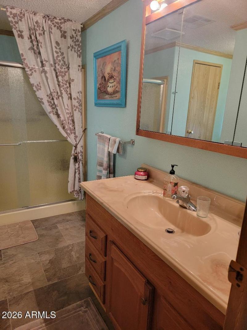 3809 promary bathroom, new floors and sh