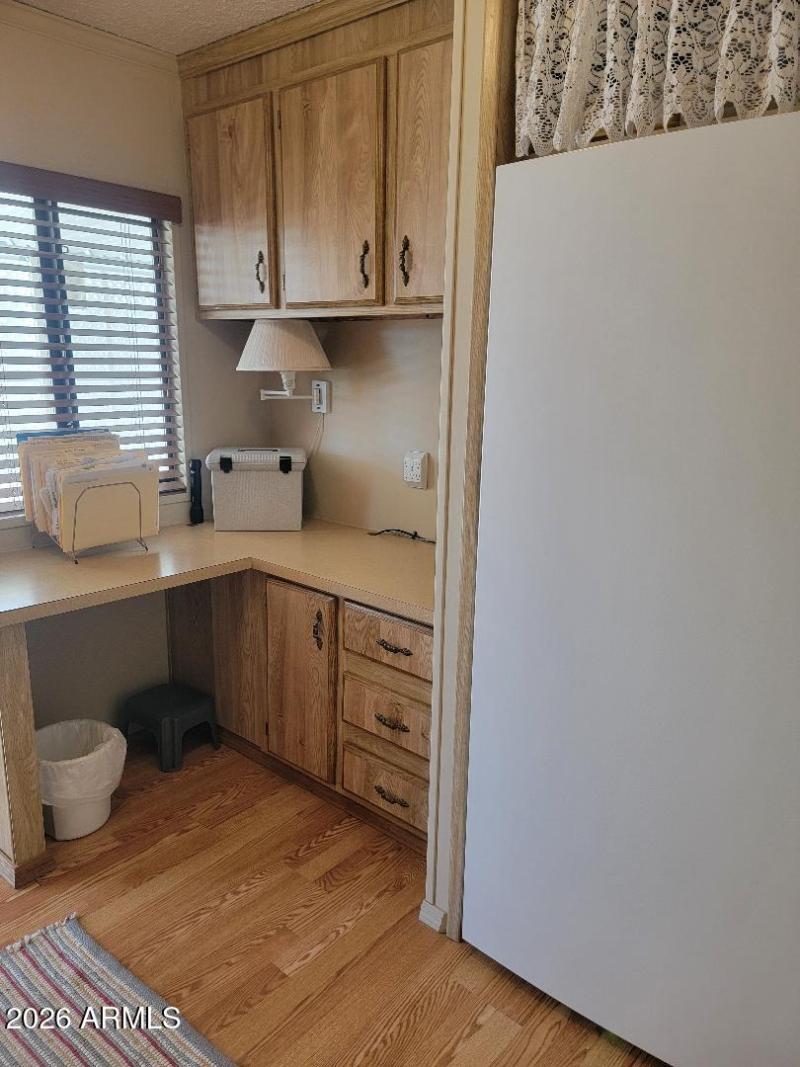 3809 new freezer in laundry and desk are