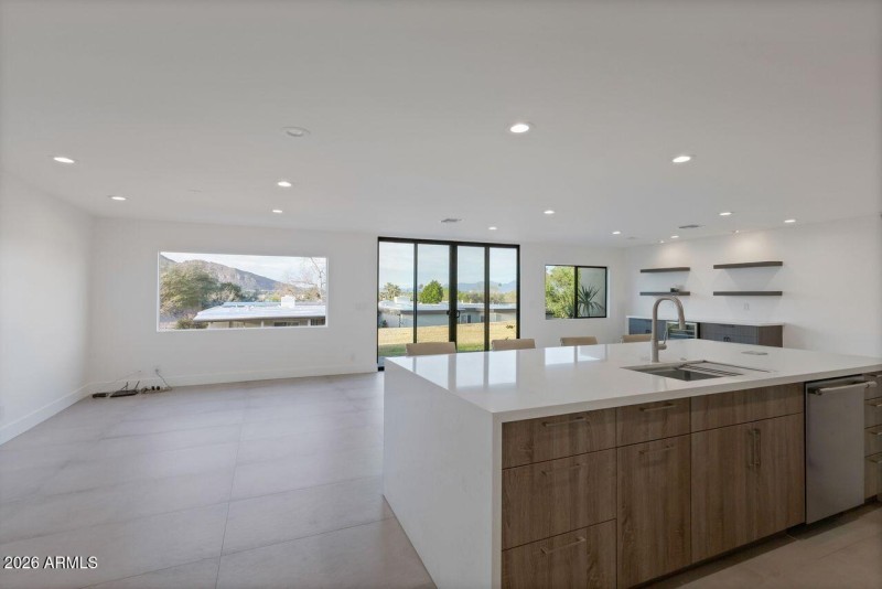 View from inside front door.