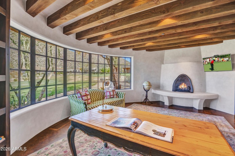 Study with 4th Fireplace