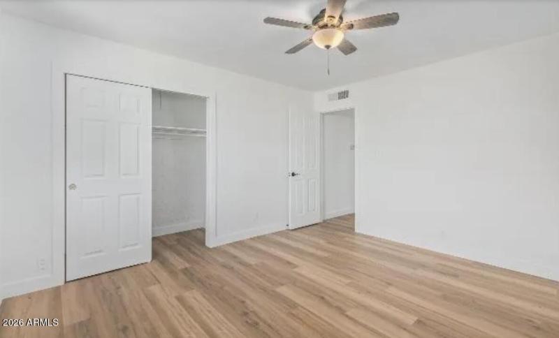 Bedroom Closet view Unit 7