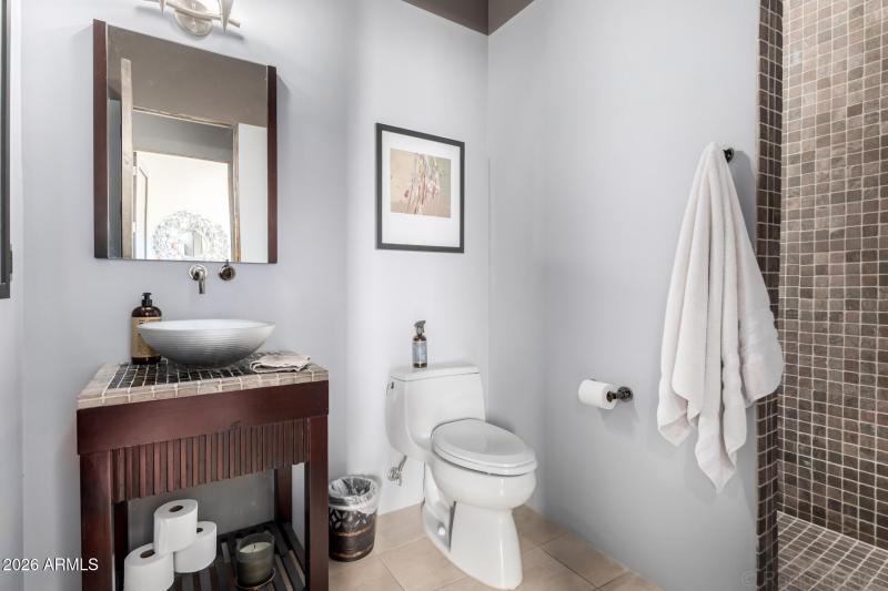 GUEST BATH W/ SHOWER ON MAIN LEVEL