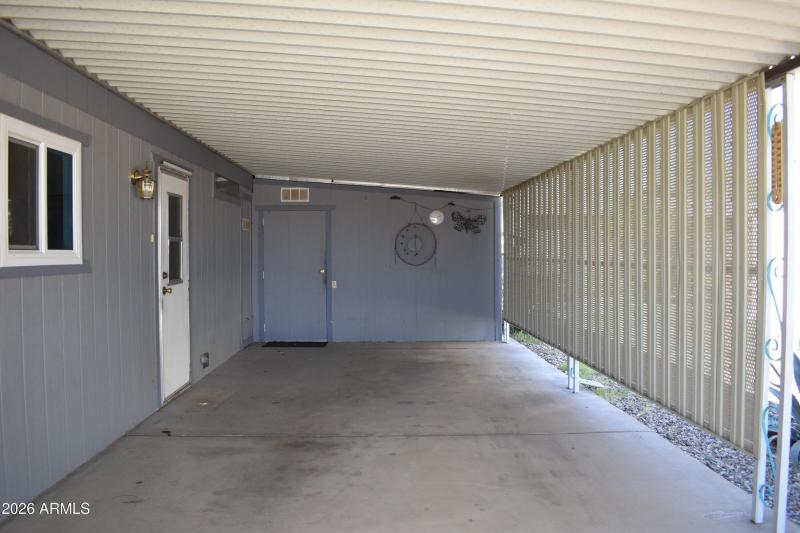 North facing carport