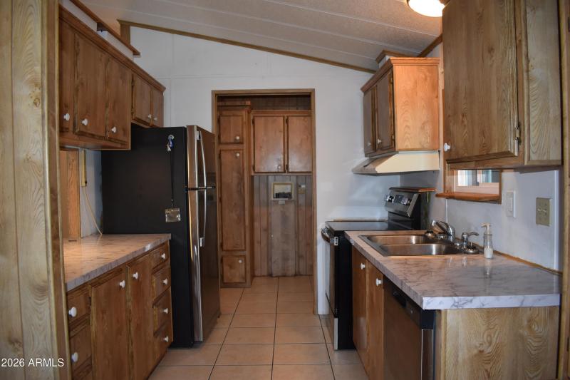 Kitchen looking from dining area