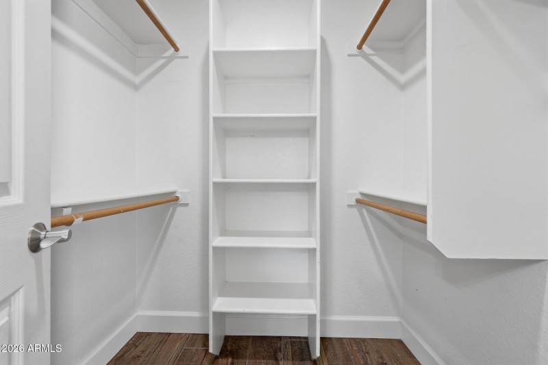 Walk in closet in Primary Bedroom