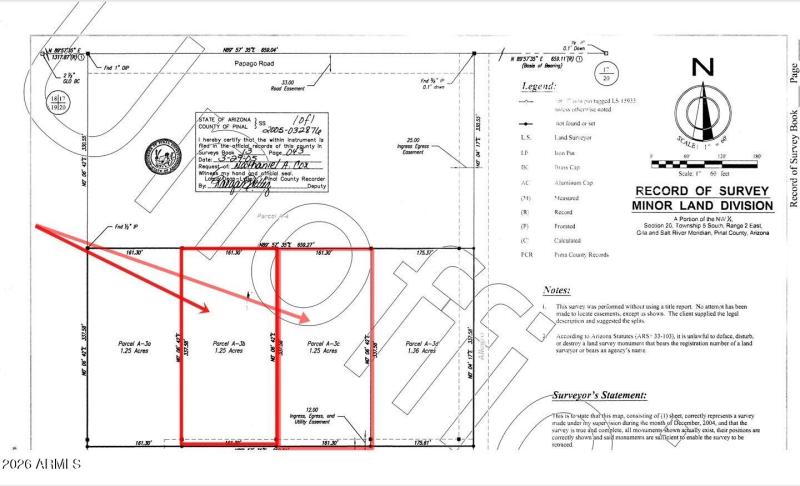 Survey marked 2X lots