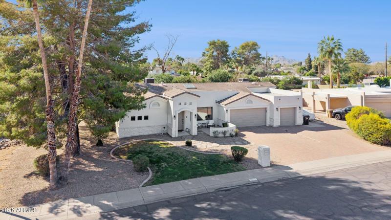 Front with Paver Driveway