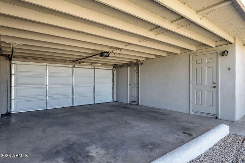 Carport with Garage Door