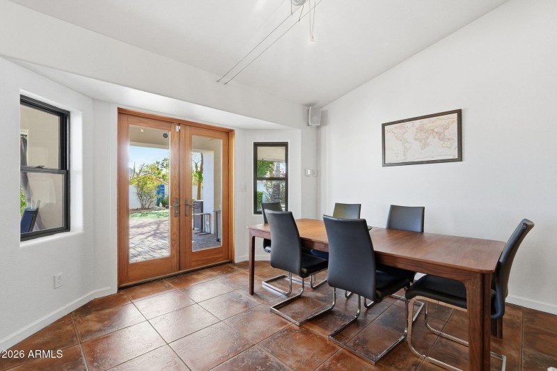 Dining Room and Doors to Patio/Pool