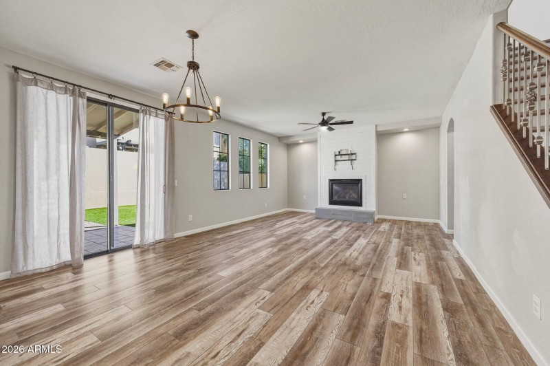 Living Area with Fireplace