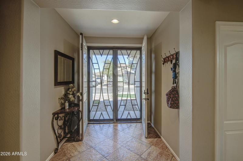 Double door entry with Security Doors