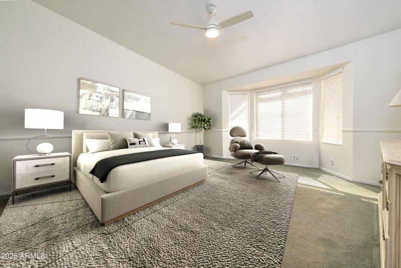 Master Bedroom Staged