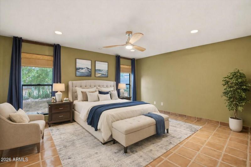 Primary Bedroom Virtually Staged