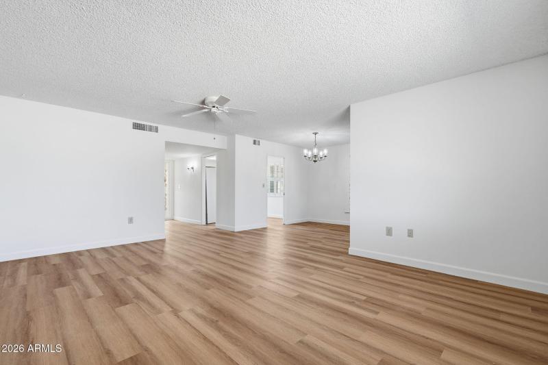 Living Room View Toward Dining Room