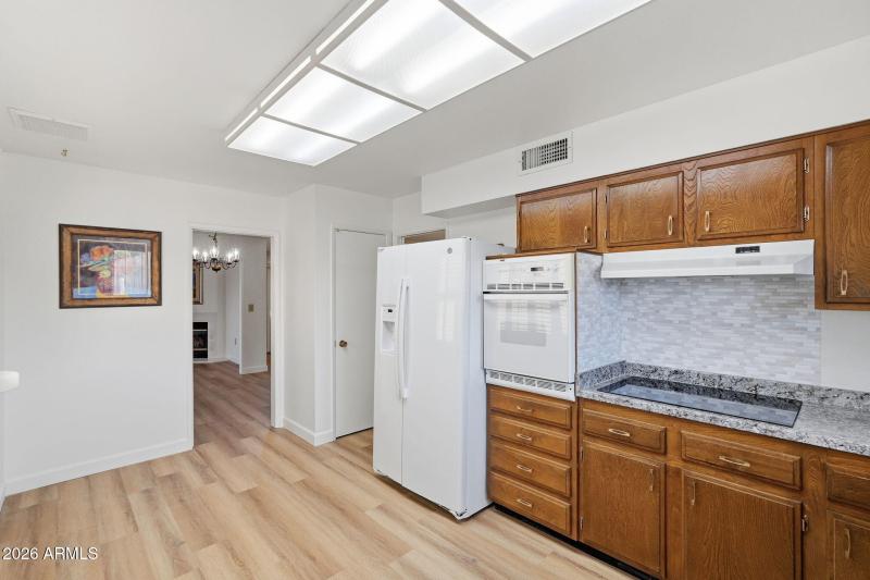 Kitchen new backspace/counters/cooktop