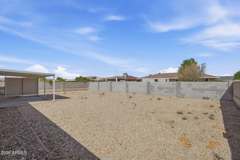 Block Fence Backyard